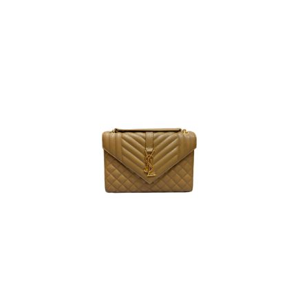 YSL envelope medium in grained leather