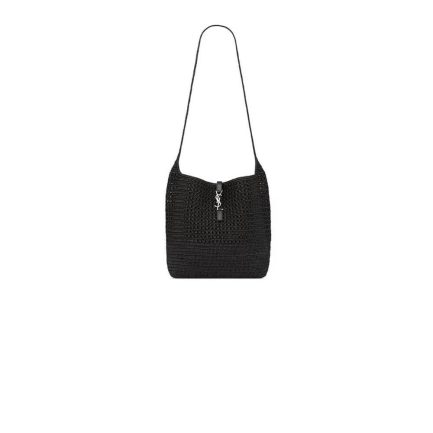 YSL le 5 à 7 medium tote in raffia