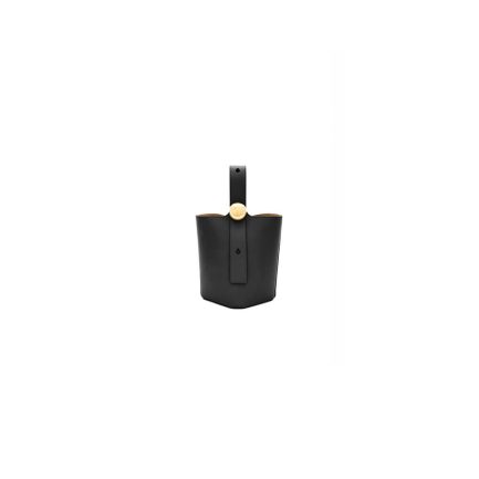 LOEWE Mini Pebble bucket in smooth calfskin(high-end grade)