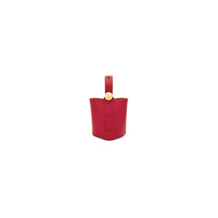LOEWE Mini Pebble bucket in smooth calfskin(high-end grade)