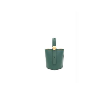 LOEWE Mini Pebble bucket in smooth calfskin(high-end grade)