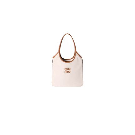 MIUMIU REGULAR IVY canvas and leather bag(HIGH-END GRADE)