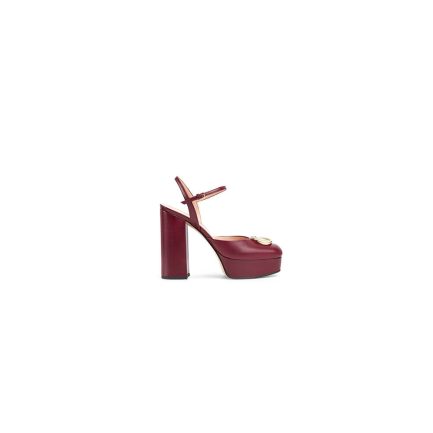 GUCCI Women's platform pump with crystal Double G