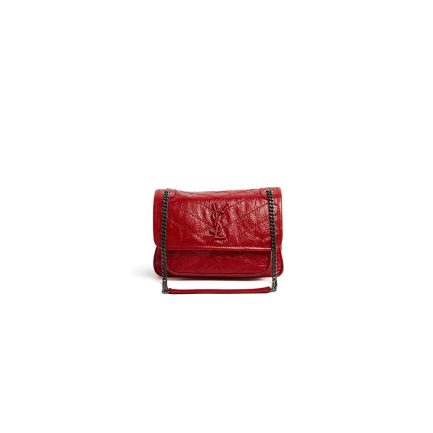 YSL NIKI MEDIUM IN CRINKLED VINTAGE LEATHER(HIGH-END GRADE)