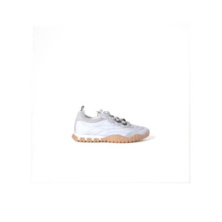 MIUMIU Tyre technical fabric and suede sneakers