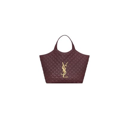 YSL ICARE MAXI SHOPPING BAG IN QUILTED LAMBSKIN(HIGH-END GRADE)
