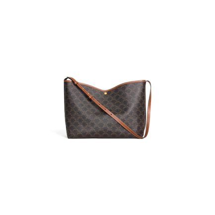 Celine SOFT SHOPPER BAG IN Triomphe Canvas and Calfskin