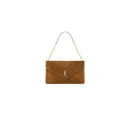 YSL CASSANDRE XXL pouch on chain in suede