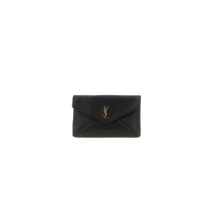 YSL CASSANDRE large envelope pouch in lambskin